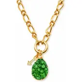 Marama The Island Collection - Ketting Goud Druzy Agaat-Pijl - Edelsteen Groen