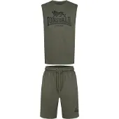 Lonsdale Joggingpak 'Allanton' olijfgroen / zwart