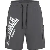 Lonsdale Sportbroek 'Alresford' donkergrijs / wit