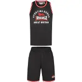 Lonsdale Trainingspak 'Pewsey' knalrood / zwart / wit