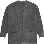 LMTD Gebreid vest 'NLFNAVA' donkergrijs