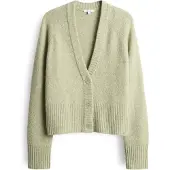 Opus Gebreid vest 'Dassi' pastelgroen