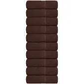 vidaXL Gastendoekjes FROGN 10 st 30x50 cm 360 g/m² bruin