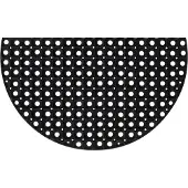 vidaXL Deurmat halfrond 45x75 cm rubber