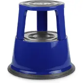 123inkt verrijdbare opstapkruk metaal blauw