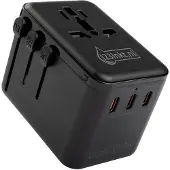 123inkt reisadapter/oplader 67W met 1 USB-A + 3 USB-C