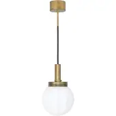 Konsthantverk Klyfta hanglamp Ø15 cm Ruwe messing-opaal