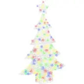 vidaXL Kerstboom met 100 LED Multikleur 120 cm Acryl