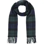 Barbour Sjaals Donkerblauw ruit zwart groen