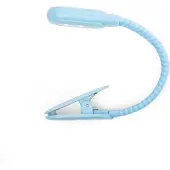 Kikkerland RECHARGEABLE CLIP BOOK LIGHT BLUE