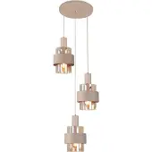 Highlight 3 Lichts Hanglamp Marrone Zand Bruin