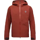 Black Diamond - Ski jassen - M Recon Stretch Shell Iron Red voor Heren van Nylon - Maat L - Rood