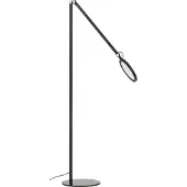 FABAS LUCE Regina - Verstelbare, zwarte LED-vloerlamp van metaal, hoogte 135 cm. - Geïntegreerde 9W LED-lamp, kleurtemperatuur (3000 K, 4000 K, 5000 K, 6000 K).