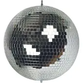 HQ Power HQ-Power Disco spiegelbol Ø 10 cm - Spectaculaire lichteffecten - Veilig ophangsysteem - Metallic zilver