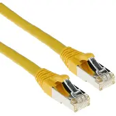 Intronics RJ-45/RJ-45, Cat.6a, 1,0 meter, 1 m, Cat6a, RJ-45, RJ-45, geel