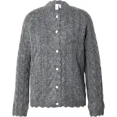 Y.A.S. Gebreid vest 'YASBubera' grijs gemêleerd