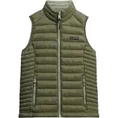Superdry Fuji Lite Gewatteerd Gilet Slanke Pasvorm Green Grootte: 34