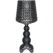 Kartell Tafellampe , Mini Kabuki, dimbare, Zwart, Woonkamer, Kunststof, Designer