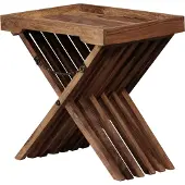 Wohnling Bijzettafel sheeshamhout klaptafel 60x57x40 cm - WL1.737
