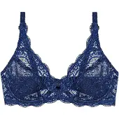 Triumph Niet voorgevormde bh Amourette 300 | Maat: 100E | Kleur: Marine Blauw