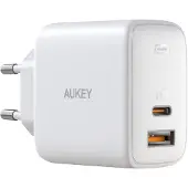 Aukey Swift 32 watt USB-C thuis oplader wit