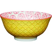 Kitchencraft Floral Ceramic Bowl Geel