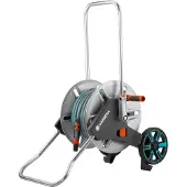 Gardena 25 M Metalen Kar Met Slang Zilver