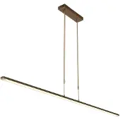 Steinhauer Retro minimalistische hanglamp Zelena 155 cm brons