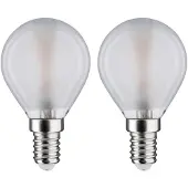 Paulmann 28638 LED-lamp Energielabel G (A - G) E14 3 W Warmwit (Ø x h) 45 mm x 78 mm 2 stuk(s)