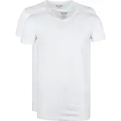 PME Legend Onderhemd '2-pack basic T-shirts with V-neck' wit