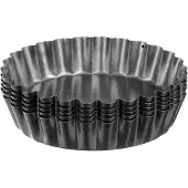 Gastromax mini-taartvormen, koolstofstaal, grijs, 4-delig