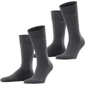 Esprit Sokken Basic Uni Zakelijke sokken, kuitlengte (2 paar, Set van 2)