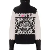 Kari Traa Saga Knit, trui, dames, zwart/wit
