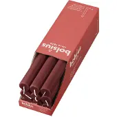 Bolsius dinerkaars Rustiek bordeaux (Ø2,3x27 cm) (set van 9)