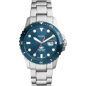 Fossil Blue Heren Horloge Zilverkleurig FS6050