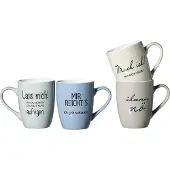 Ritzenhoff & Breker Koffiemok SPREUKEN, 330 ml
