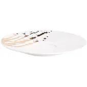 Neo Altom Karolina Splendor Mokkakopje met Schotel 250ml Wit/Goud
