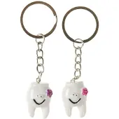 Duckiez Sleutelhanger Tand+Bloemetje - 48 stuks