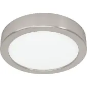 Eglo Led plafonnière Fueva 6 rond - rvs - Ø 16,6cm