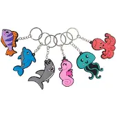 Duckiez Sleutelhanger Zeedieren - 48 stuks