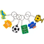 Duckiez Sleutelhanger Voetbal - 48 stuks