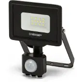 Velamp PADLIGHT5 - LED spotlight 10W IP44 met bewegingssensor - zwart 6500K
