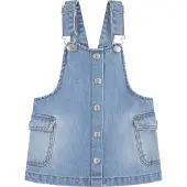 Levi's Kids denim jurk lichtblauw