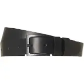 No-excess Belt leather buckle black