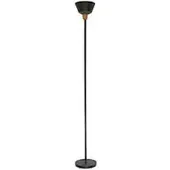 Meet by Paperflow Jefferson vloerlamp zwart, metaal/hout, H 1800 mm, E27