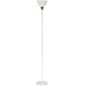 Meet by Paperflow Jefferson vloerlamp wit, metaal/hout, H 1800 mm, E27