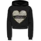 Kids Only GIRLS Sweatshirt 'KOGCooper' taupe / goud / zwart / wit