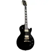 Gibson Les Paul Studio Ebony Gold Hardware - Single-cut elektrische gitaar