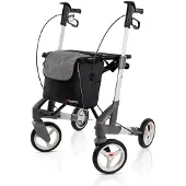 Topro Rollator Troja 5G Small Incl Rugband Zilver (Zachte wielen )