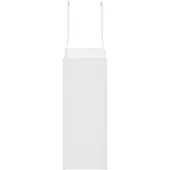 vidaXL Papieren zakken 50 st met hengsels 15x8x21 cm wit